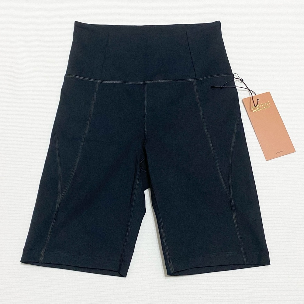 Girlfriend Collective Black High Rise Bike Shorts